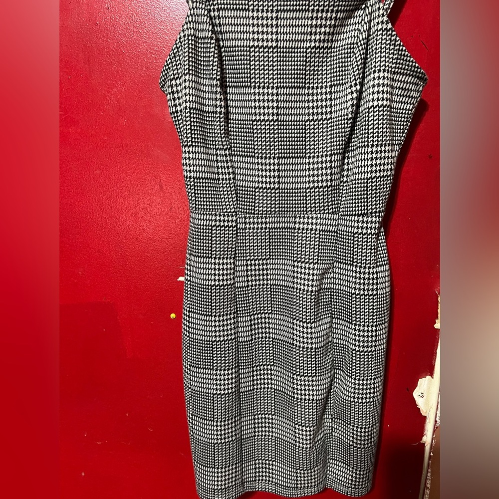 Black & White Gingham Dress W/ Adjustable straps